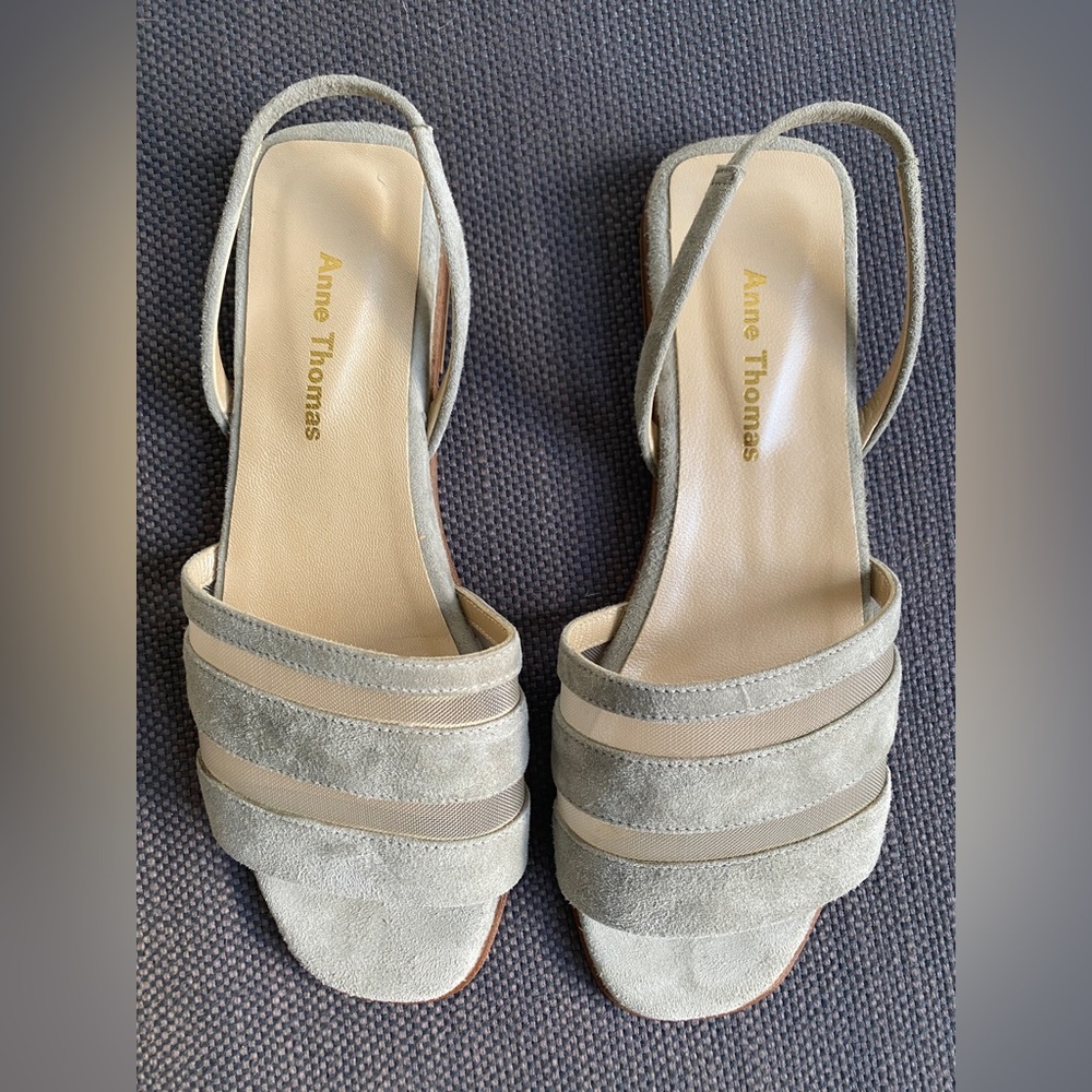 Anne Thomas Sage Sandals size 40